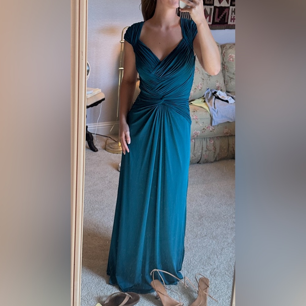 Elegant Teal Evening Dress